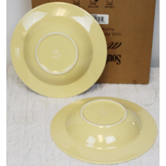 Southern Living Gail Pittman Butter Yellow Pasta Bowls set of 2 Hospitality Coll - Picture 4 of 5